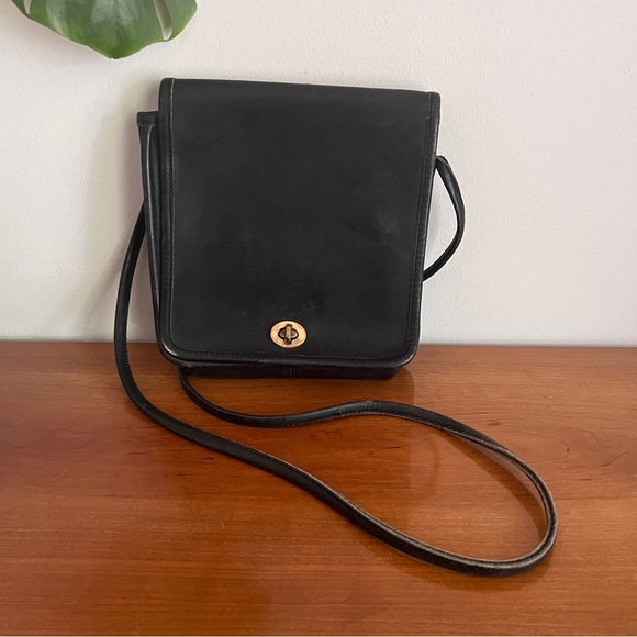 Coach Vintage Leather Flap Mini Crossbody Bag - Picture 1 of 12